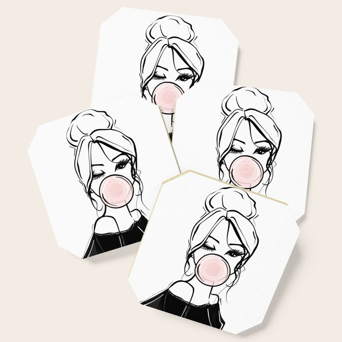 Bubble Gum Wink Coaster Gallery Image 1