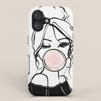 Bubble Gum Wink iPhone Case Gallery Image 1