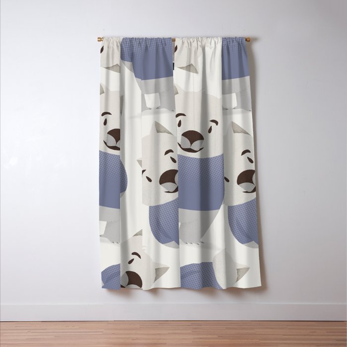 Kiddie Wombat Window Curtain Gallery Image 3
