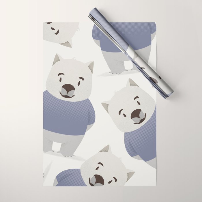 Kiddie Wombat Wrapping Paper