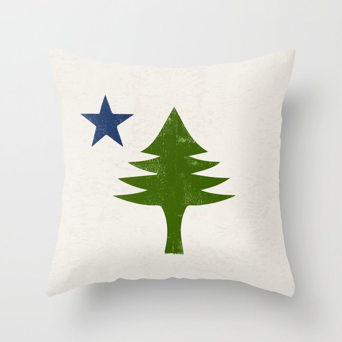 Original Maine Flag Throw Pillow Gallery Image 6