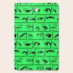 Anime eye cartoon comic art pattern Cutting Board Gallery Image 1