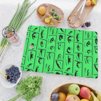Anime eye cartoon comic art pattern Cutting Board Gallery Image 2