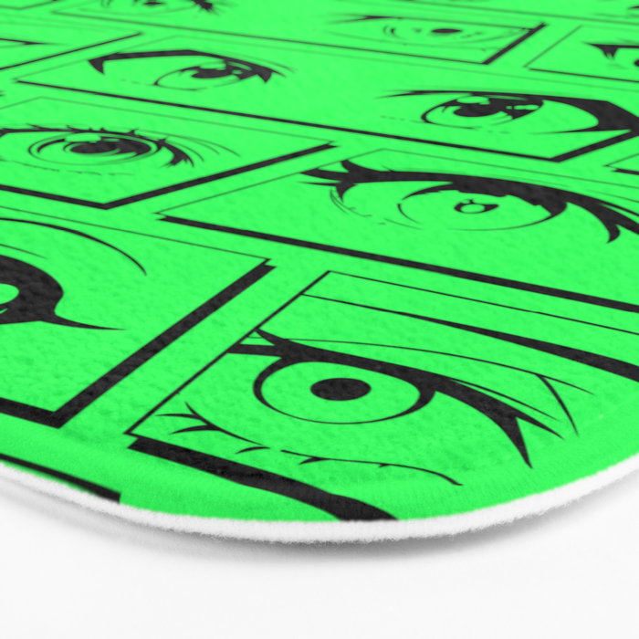 Anime eye cartoon comic art pattern Bath Mat Gallery Image 3