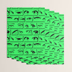 Anime eye cartoon comic art pattern Wrapping Paper Gallery Image 3