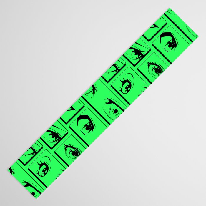Anime eye cartoon comic art pattern Table Runner Gallery Image 3