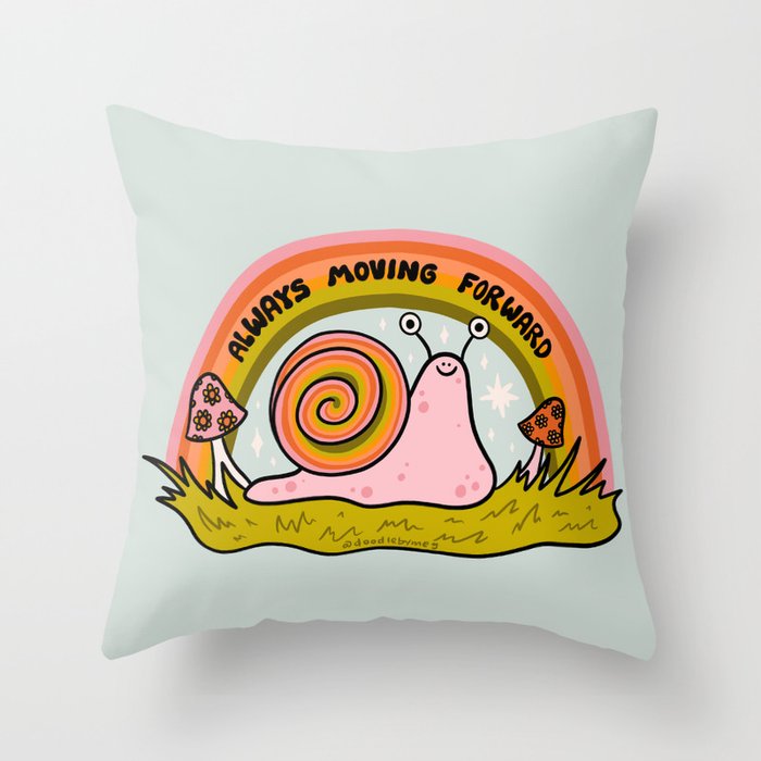 Always Moving Forward Throw Pillow Gallery Image 1