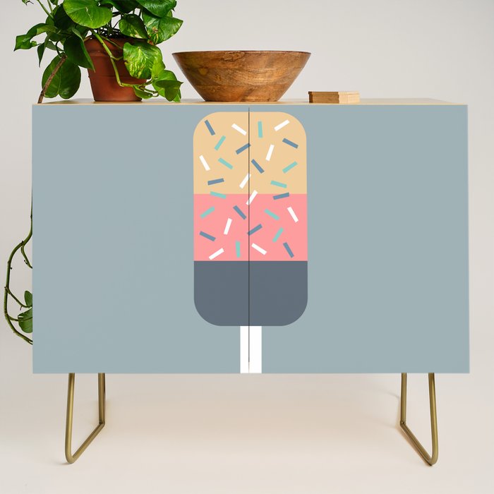 Popsicle (Blue) Credenza Gallery Image 1