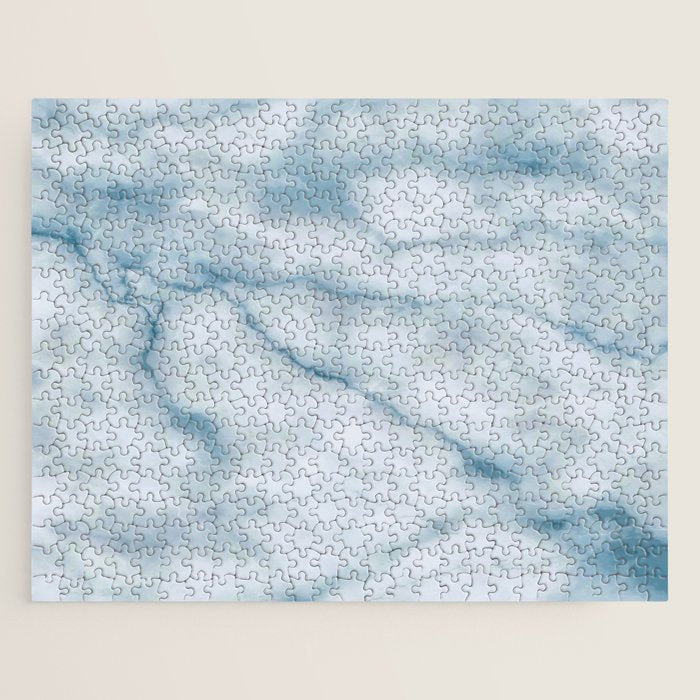 Light blue marble texture Jigsaw Puzzle Gallery Image 1