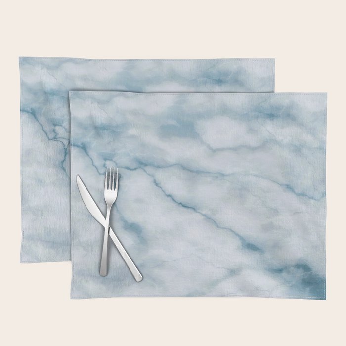 Light blue marble texture Placemat Gallery Image 1