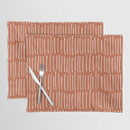 Boho Wall Art, Colour Prints, Terracotta, Line Art Placemat Gallery Image 1