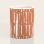 Boho Wall Art, Colour Prints, Terracotta, Line Art Coffee Mug Gallery Image 4