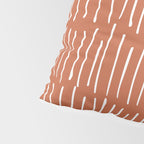 Boho Wall Art, Colour Prints, Terracotta, Line Art Pillow Sham Gallery Image 4