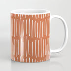 Boho Wall Art, Colour Prints, Terracotta, Line Art Coffee Mug Gallery Image 1