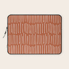Boho Wall Art, Colour Prints, Terracotta, Line Art Laptop Sleeve Gallery Image 1