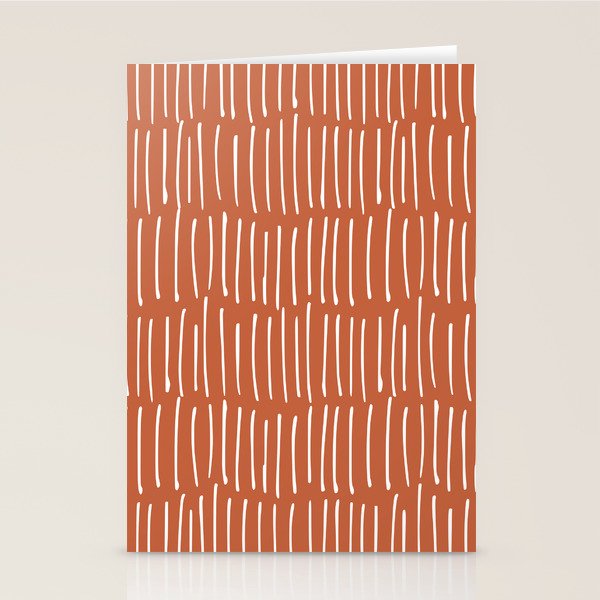 Boho Wall Art, Colour Prints, Terracotta, Line Art Stationery Card Gallery Image 2