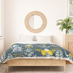 Beetle collection in dark Duvet Cover Gallery Image 3