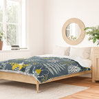 Beetle collection in dark Duvet Cover Gallery Image 2