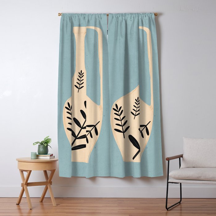 Minimal Abstract Art Vase 23 Window Curtain Gallery Image 5