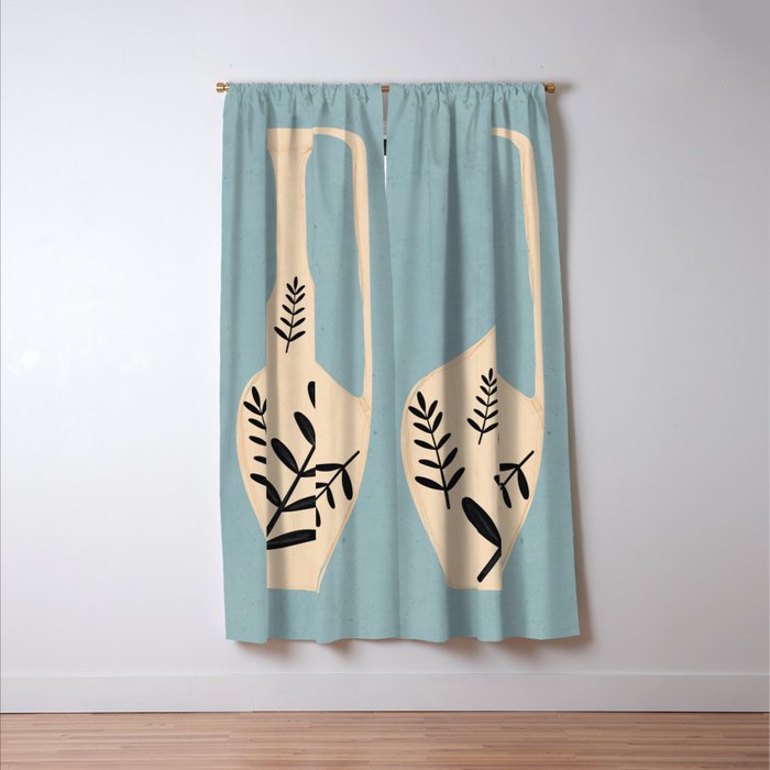 Minimal Abstract Art Vase 23 Window Curtain Gallery Image 3
