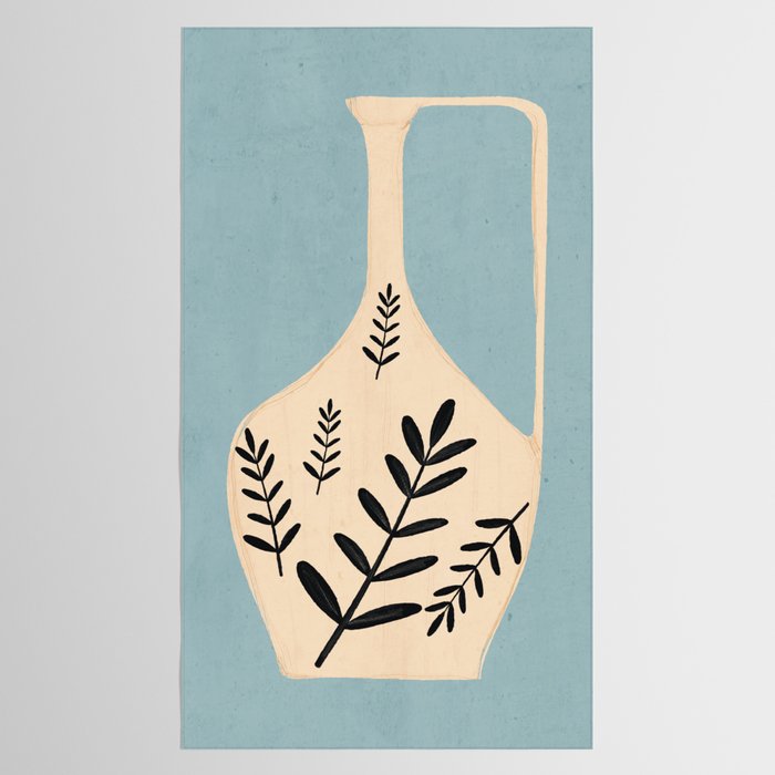 Minimal Abstract Art Vase 23 Tablecloth Gallery Image 2