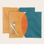 Mid Century Eclipse / Abstract Geometric Placemat Gallery Image 1