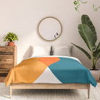 Mid Century Eclipse / Abstract Geometric Comforter Gallery Image 3