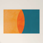 Mid Century Eclipse / Abstract Geometric Welcome Mat Gallery Image 1