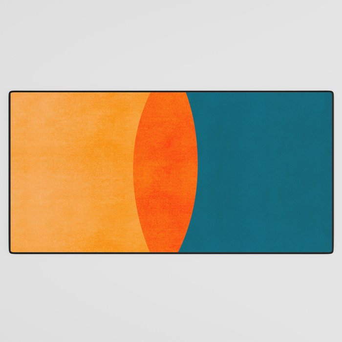Mid Century Eclipse / Abstract Geometric Desk Mat Gallery Image 3