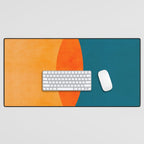 Mid Century Eclipse / Abstract Geometric Desk Mat Gallery Image 1
