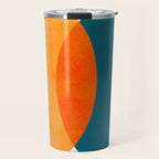 Mid Century Eclipse / Abstract Geometric Travel Mug Gallery Image 1