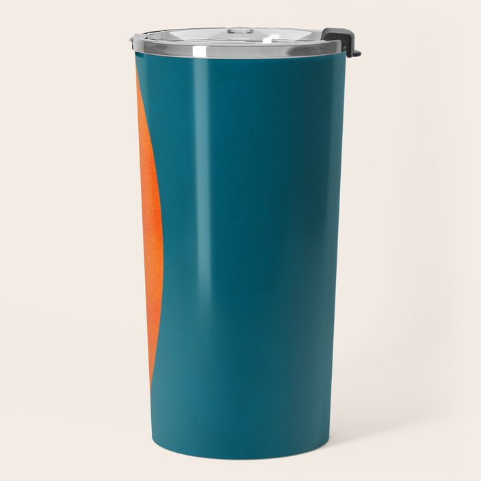 Mid Century Eclipse / Abstract Geometric Travel Mug Gallery Image 2