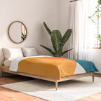 Mid Century Eclipse / Abstract Geometric Comforter Gallery Image 2