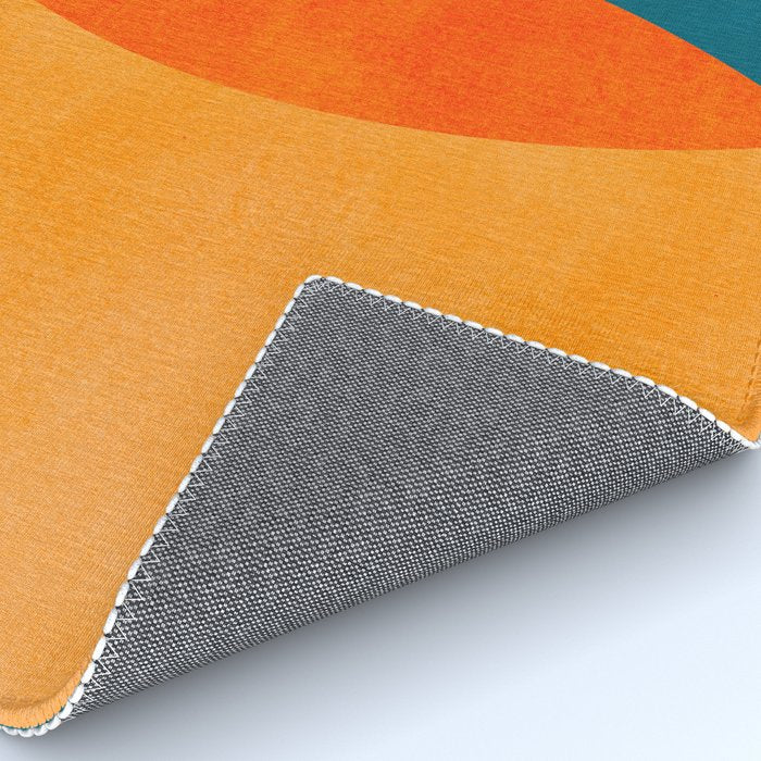 Mid Century Eclipse / Abstract Geometric Rug Gallery Image 4