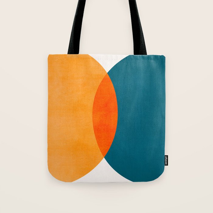 Mid Century Eclipse / Abstract Geometric Tote Bag Gallery Image 1