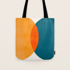 Mid Century Eclipse / Abstract Geometric Tote Bag Gallery Image 1