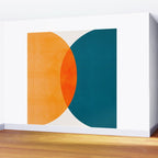Mid Century Eclipse / Abstract Geometric Wall Mural Gallery Image 2