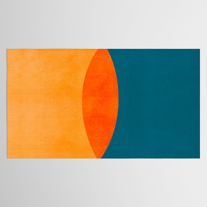 Mid Century Eclipse / Abstract Geometric Tablecloth Gallery Image 2