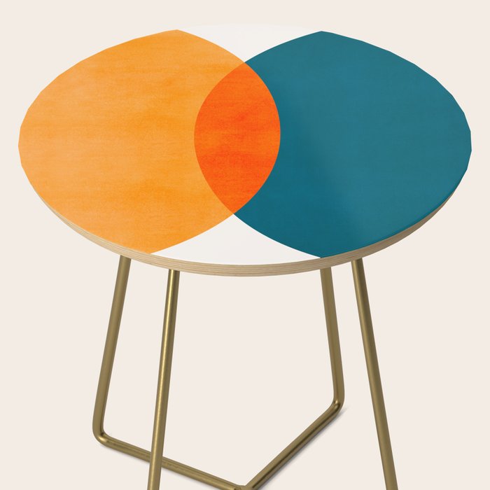 Mid Century Eclipse / Abstract Geometric Side Table Gallery Image 2