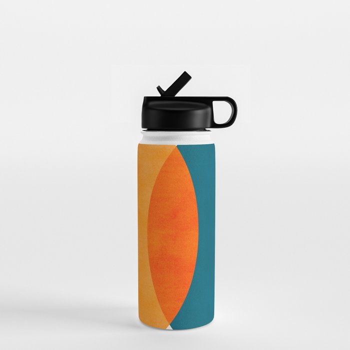 Mid Century Eclipse / Abstract Geometric Water Bottle Gallery Image 1
