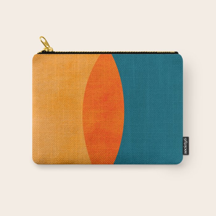 Mid Century Eclipse / Abstract Geometric Carry All Pouch Gallery Image 1