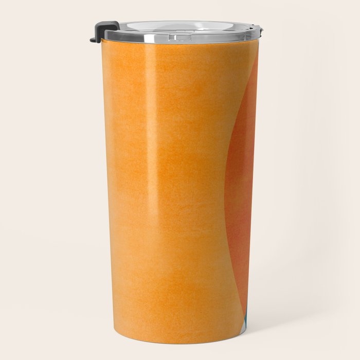 Mid Century Eclipse / Abstract Geometric Travel Mug Gallery Image 3