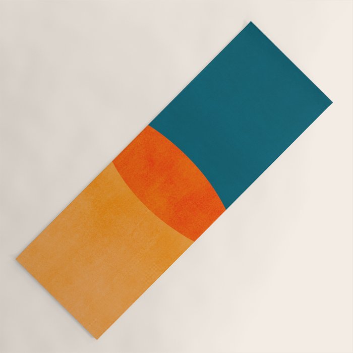 Mid Century Eclipse / Abstract Geometric Yoga Mat Gallery Image 1