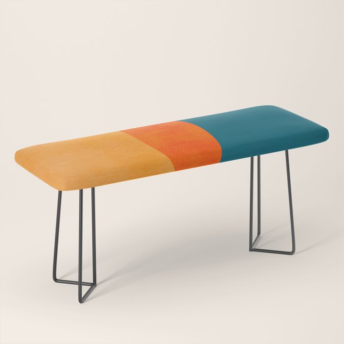 Mid Century Eclipse / Abstract Geometric Bench Gallery Image 1
