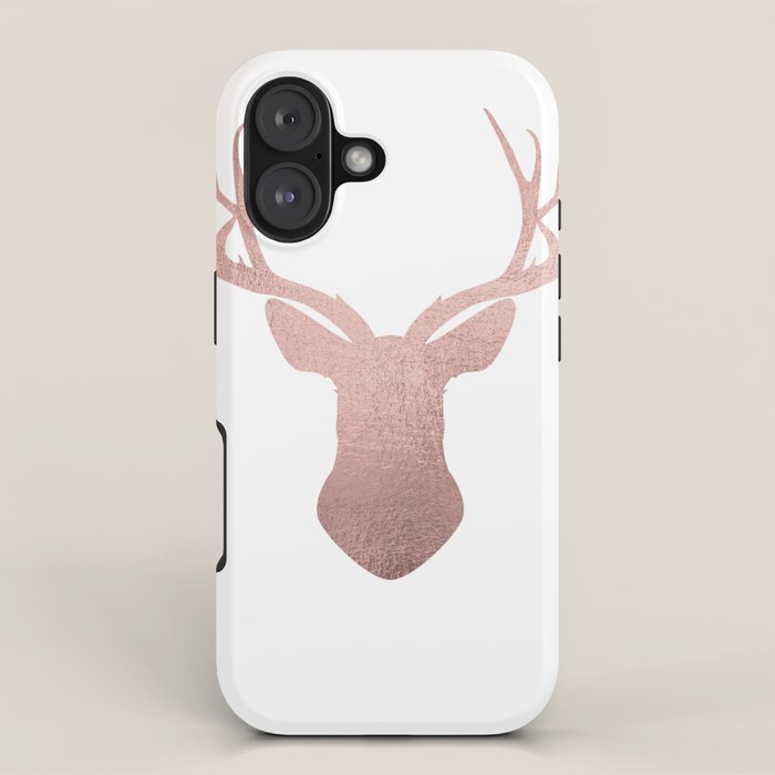 Reindeer - rose gold iPhone Case Gallery Image 1