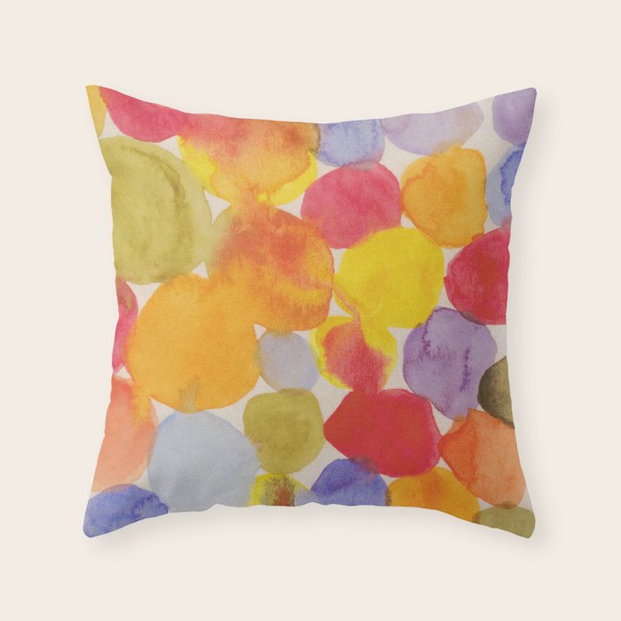 Watercolor Party #1 Throw Pillow Gallery Image 6