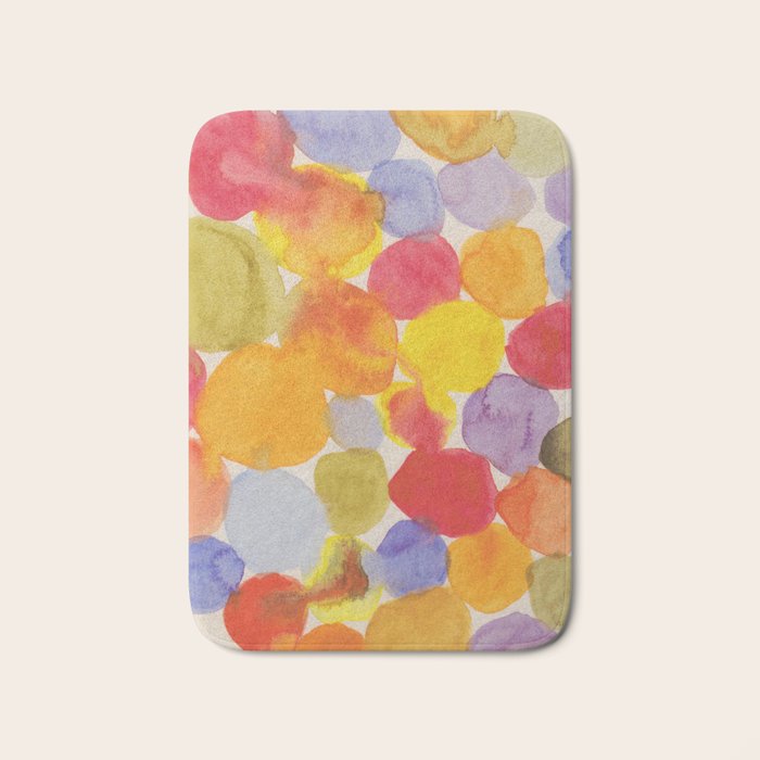 Watercolor Party #1 Bath Mat Gallery Image 1