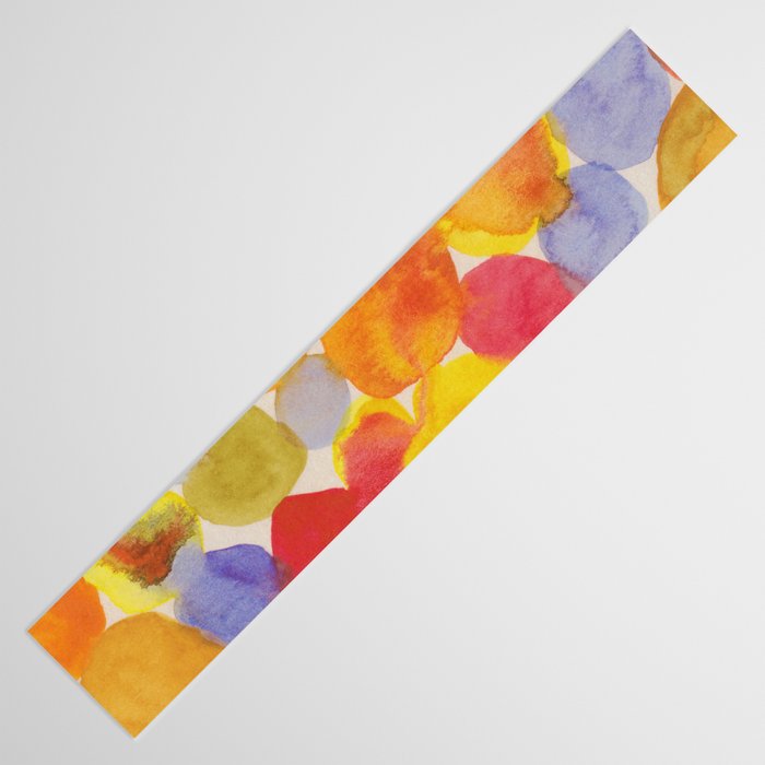 Watercolor Party #1 Table Runner Gallery Image 3