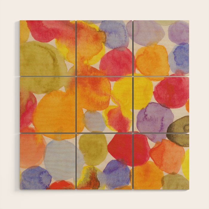 Watercolor Party #1 Wood Wall Art Gallery Image 1