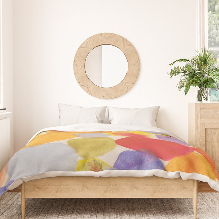 Watercolor Party #1 Duvet Cover Gallery Image 3